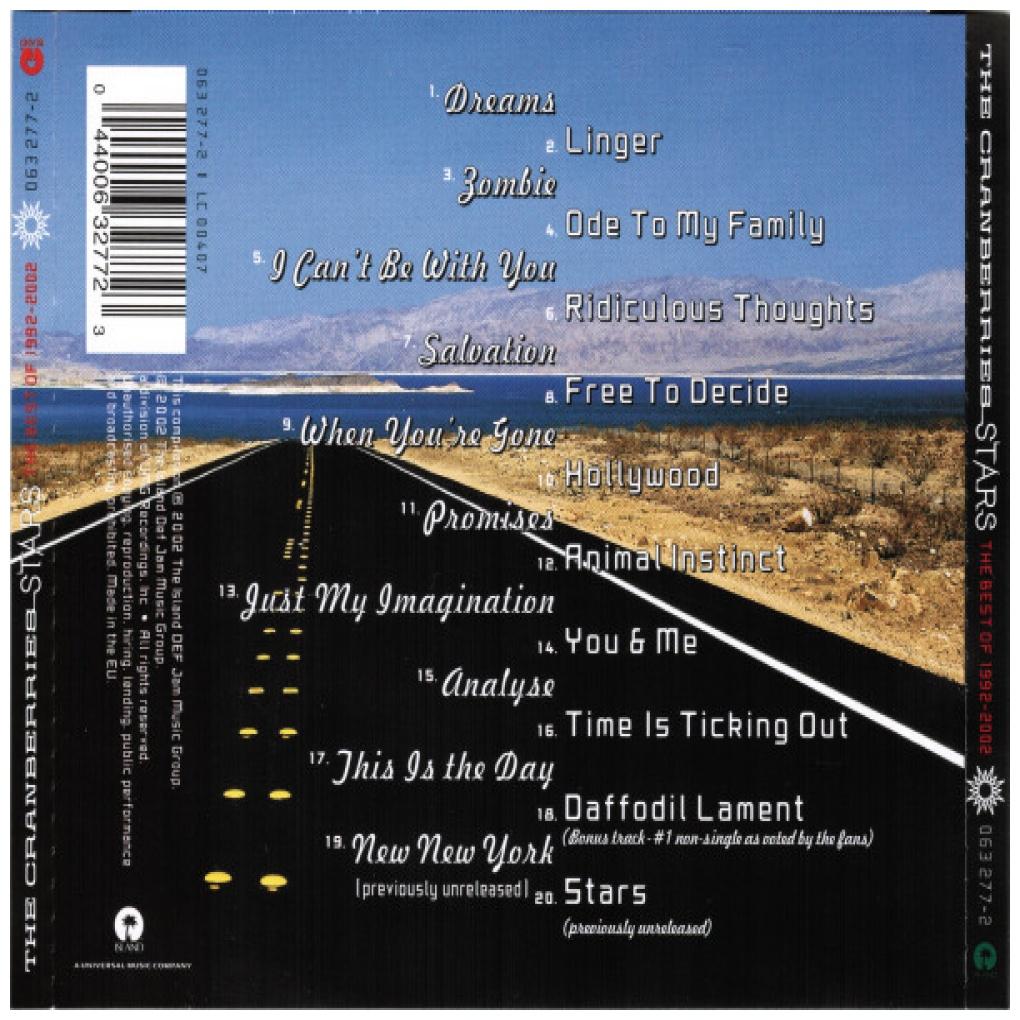 CRANBERRIES - STARS: BEST OF 1992-2002 | CD