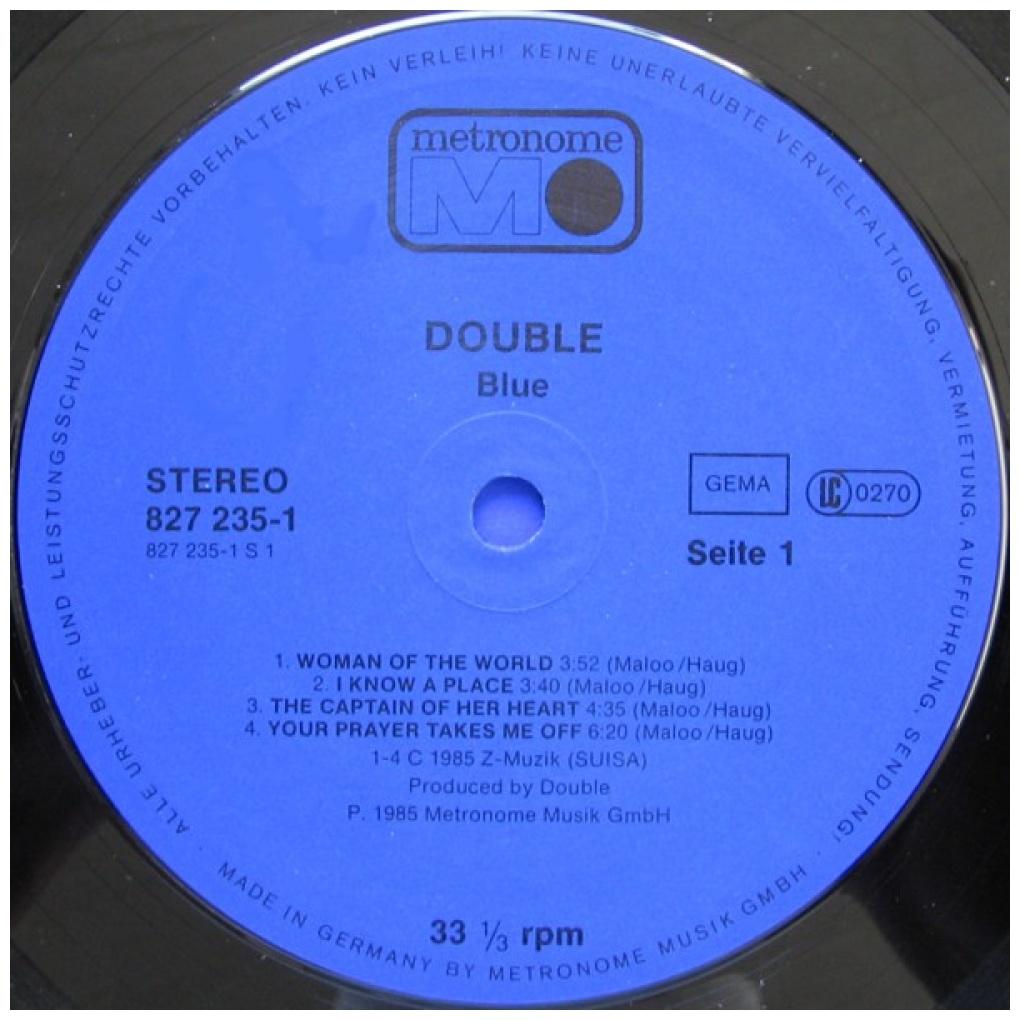 DOUBLE - BLUE | VINILO USADO