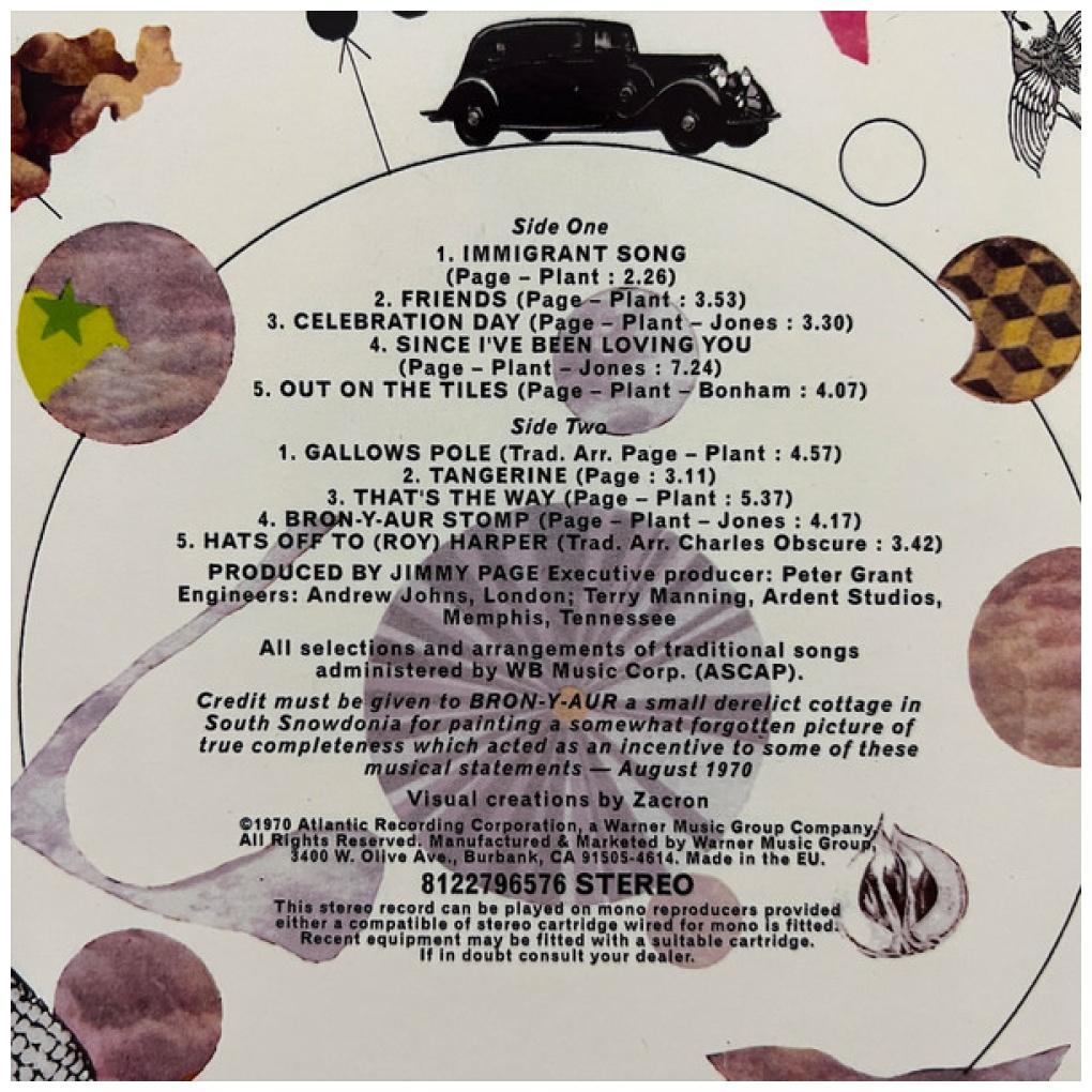 LED ZEPPELIN  - LED ZEPPELIN III | VINILO