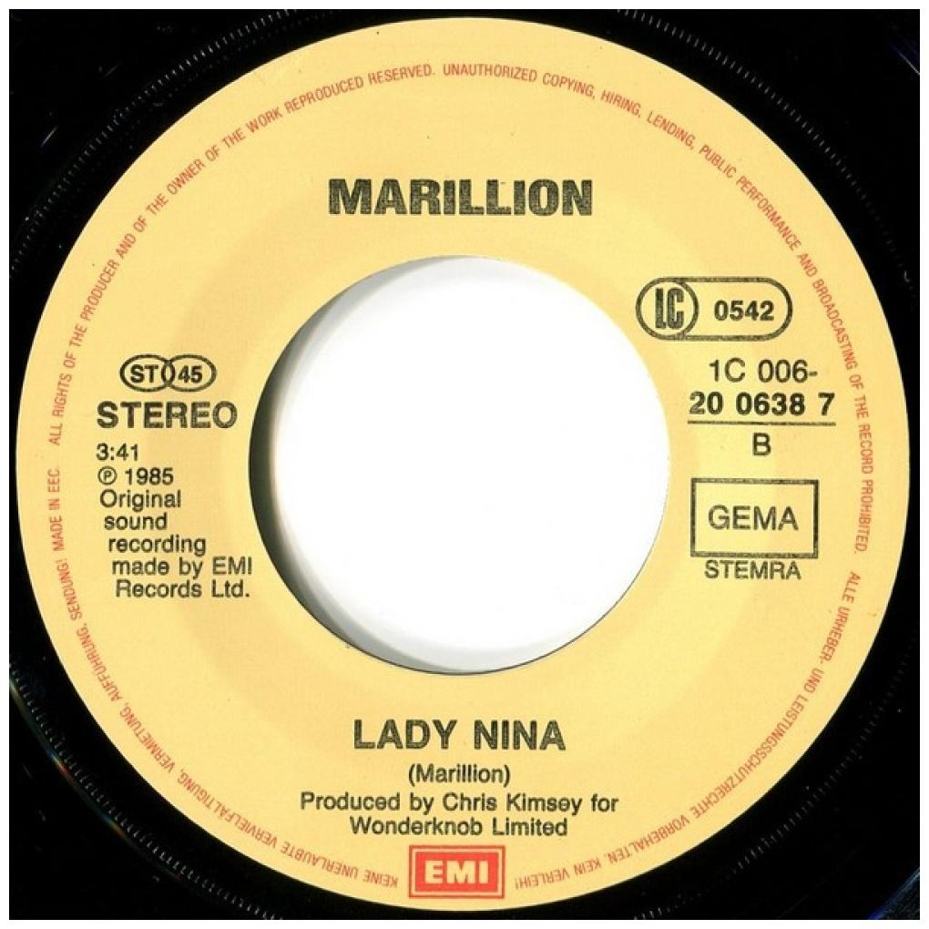 MARILLION - KALEIGH | 7" SINGLE USADO