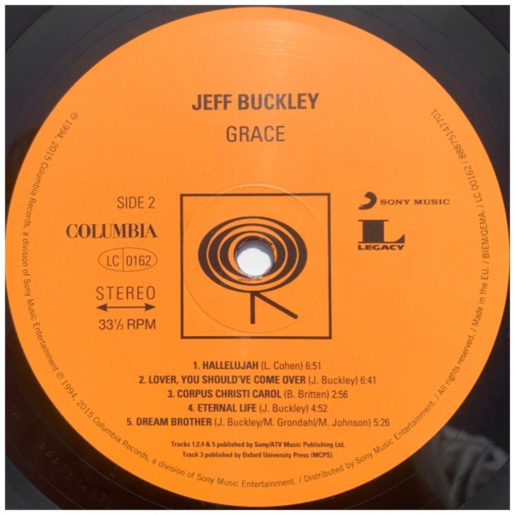 JEFF BUCKLEY  - GRACE | VINILO