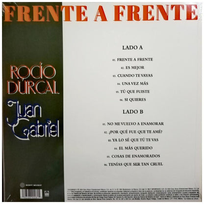 ROCIO DURCAL Y JUAN GABRIEL - FRENTE A FRENTE | VINILO