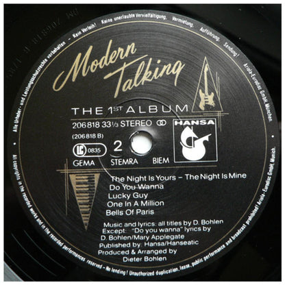 MODERN TALKING - THE FIRST ALBUM | VINILO