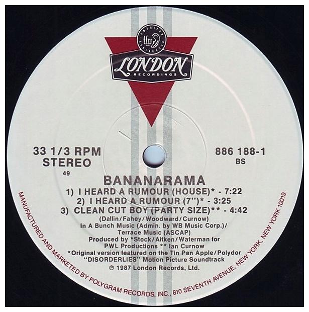 BANANARAMA - I HEARD A RUMOUR | 12" MAXI SINGLE USADO