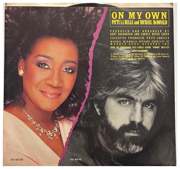 PATTI LA BELLE AND MICHAEL MCDONALD - ON MY OWN | 7" SINGLE USADO