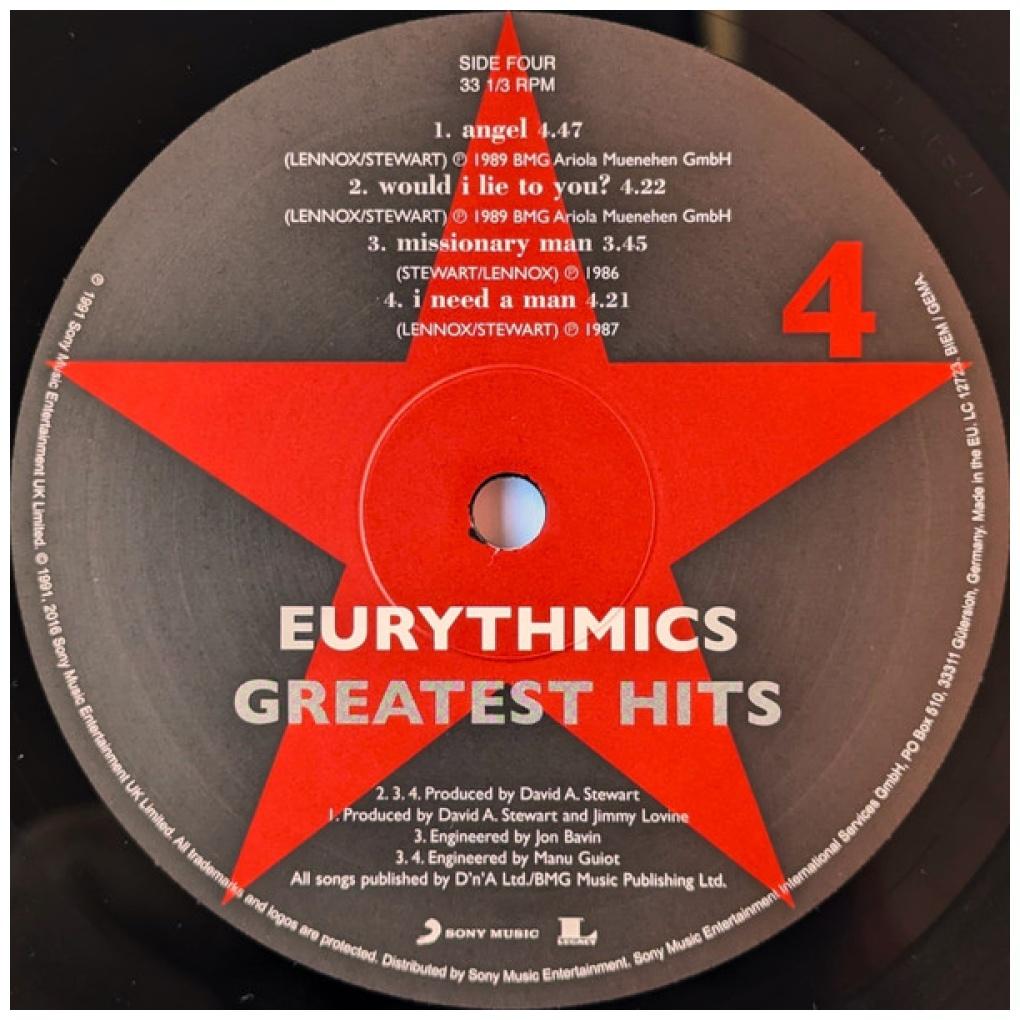 EURYTHMICS - GREATEST HITS (2LP) | VINILO