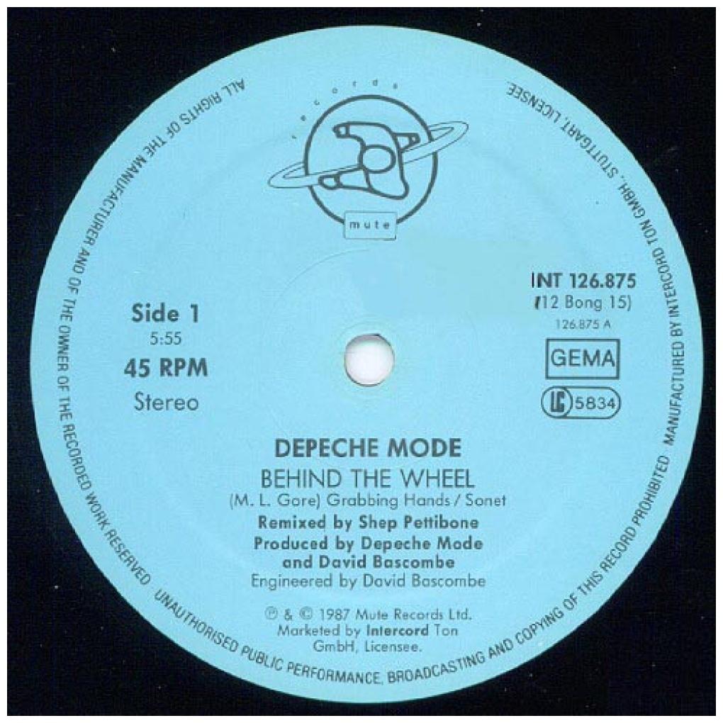 DEPECHE MODE - BEHIND THE WHEEL | 12'' MAXI SINGLE USADO