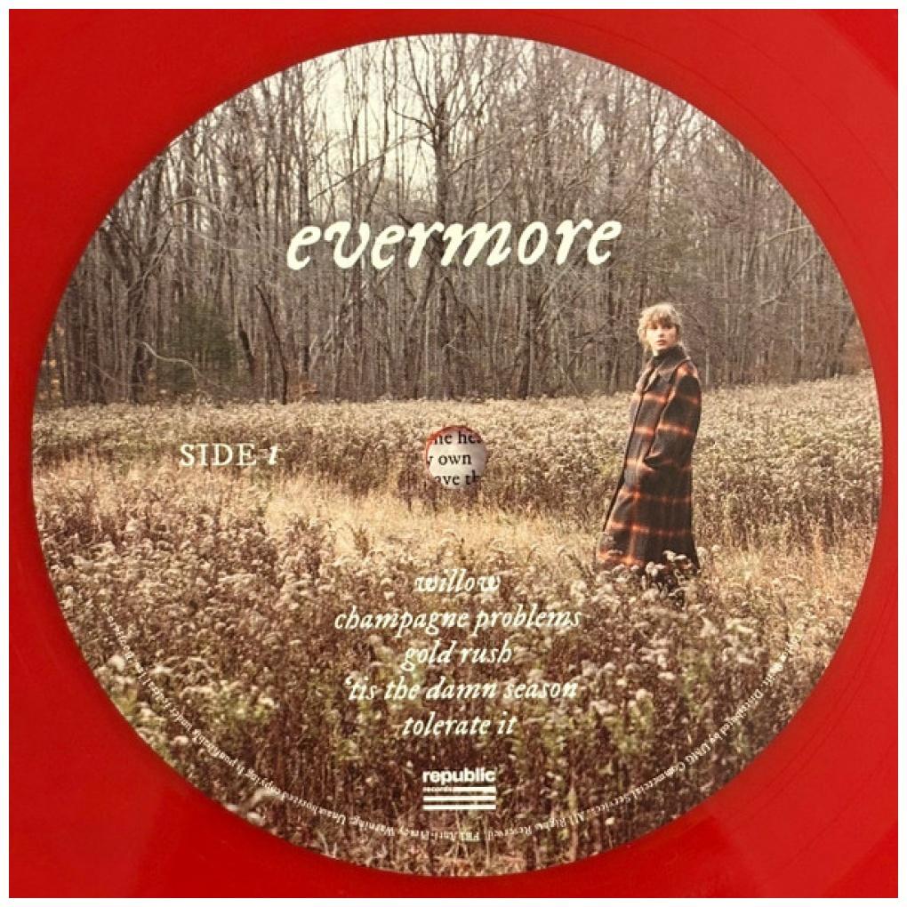 TAYLOR SWIFT - EVERMORE (2LP) (EXCLUSIVE RED VINYL) | VINILO