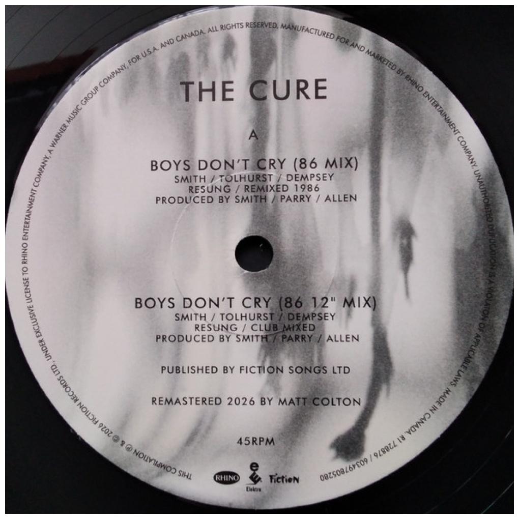 CURE - BOYS DON'T CRY | 12'' MAXI SINGLE