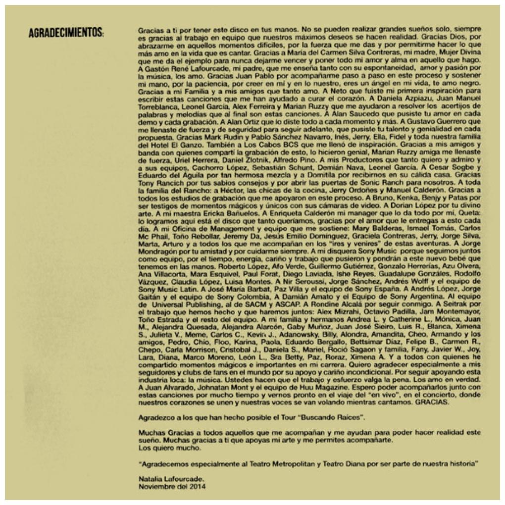 NATALIA LAFOURCADE - HASTA LA RAIZ (CD+DVD) | CD