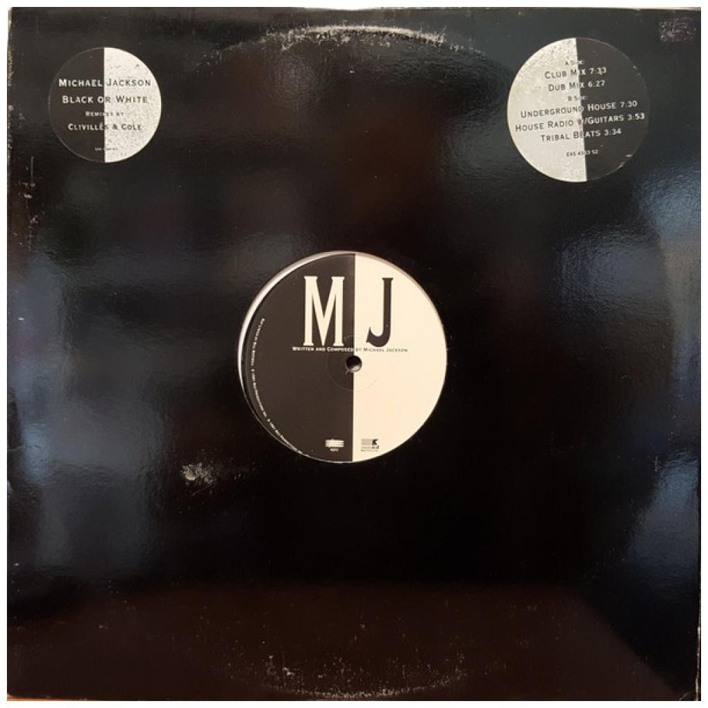 MICHAEL JACKSON - BLACK OR WHITE (THE CLIVILLES & COLE RMS) | 12" MAXI SINGLE VINILO USADO
