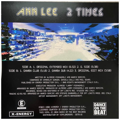 ANN LEE - 2 TIMES (YELLOW VINYL) | 12'' MAXI SINGLE USADO