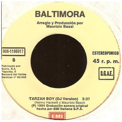 BALTIMORA - TARZAN BOY | 7" SINGLE USADO