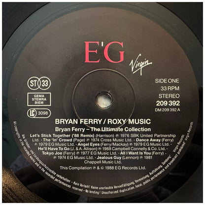 BRYAN FERRY With ROXY MUSIC - THE ULTIMATE COLLECTION | VINILO USADO