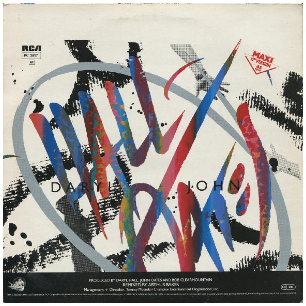 DARYL HALL & JOHN OATES - OUT OF TOUCH | 12'' MAXI SINGLE USADO