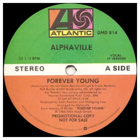 ALPHAVILLE - FOREVER YOUNG (PROMO) | 12" MAXI SINGLE USADO