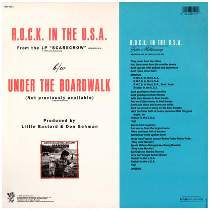 JOHN COUGAR MELLENCAMP - ROCK IN THE USA | 12'' MAXI SINGLE USADO
