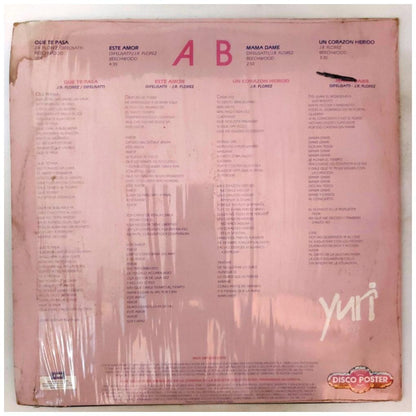 YURI  - QUE TE PASA (INC. POSTER) (PROMO COPY) | 12" MAXI SINGLE VINILO USADO