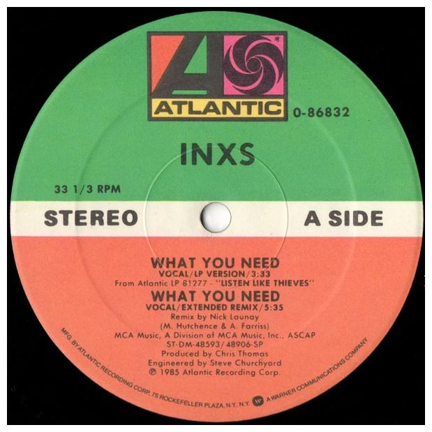 INXS - WHAT YOU NEED (EXTENDED MIX) | 12" MAXI SINGLE USADO
