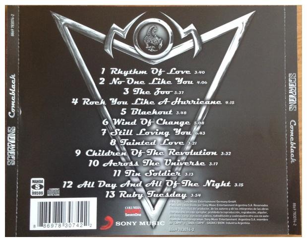 SCORPIONS - COMEBLACK | CD