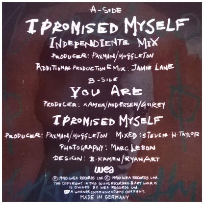 NIK KAMEN - I PROMISE MYSELF | 12'' MAXI SINGLE USADO