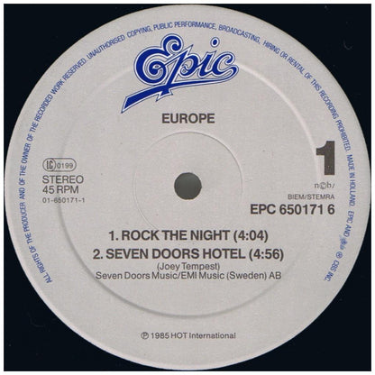 EUROPE - ROCK THE NIGHT | 12'' MAXI SINGLE USADO