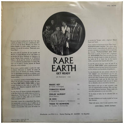 RARE EARTH - GET READY | VINILO USADO