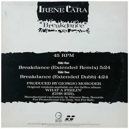 IRENE CARA - BREAKDANCE | 12" MAXI SINGLE USADO