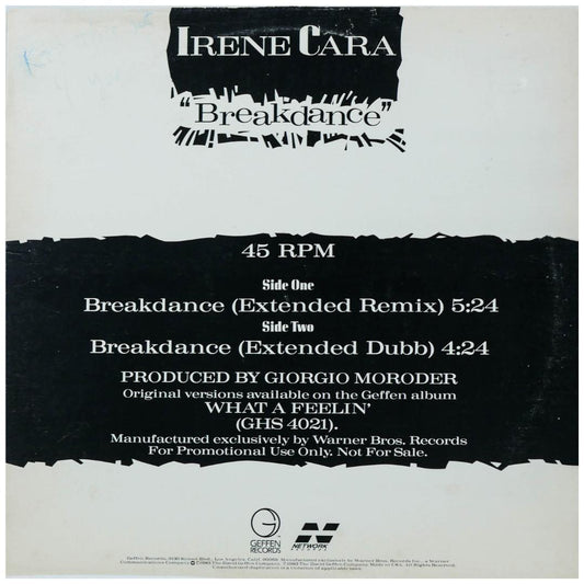 IRENE CARA - BREAKDANCE | 12" MAXI SINGLE USADO