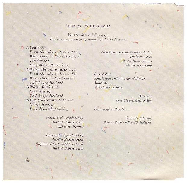 TEN SHARP - YOU | CD SINGLE USADO