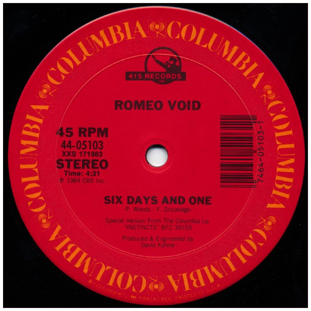 ROMEO VOID - A GIRL IN TROUBLE (IS A TEMPORARY THING) | 12'' MAXI SINGLE USADO