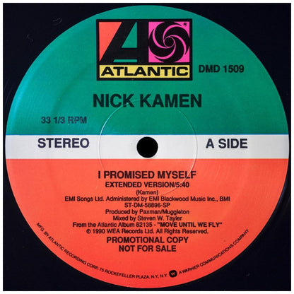 NICK KAMEN - I PROMISE MYSELF (PROMO COPY) | 12" MAXI SINGLE VINILO USADO