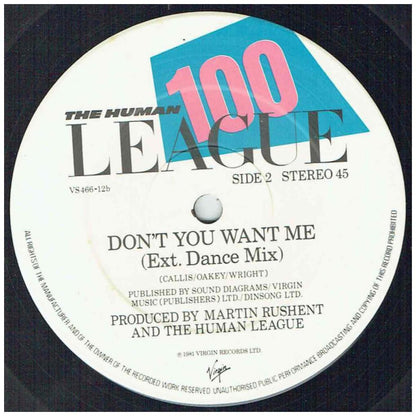HUMAN LEAGUE - DON'T YOU WANT ME | 12" MAXI SINGLE VINILO USADO