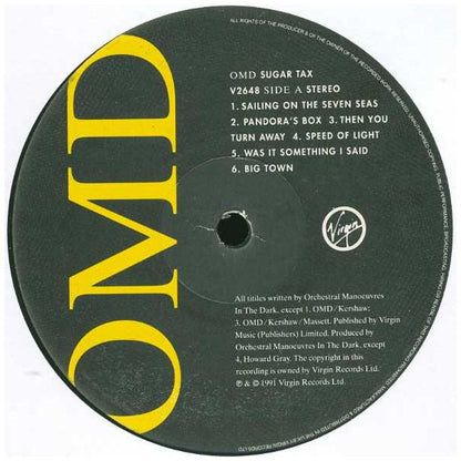 ORCHESTRAL MANOEUVRES IN THE DARK - SUGAR TAX | VINILO USADO