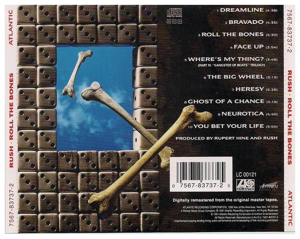 RUSH - ROLL THE BONES | CD