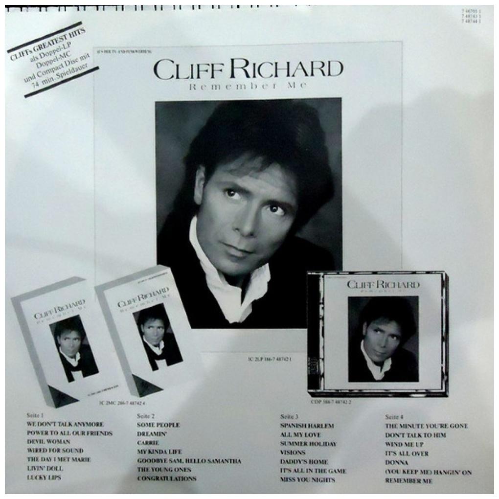 CLIFF RICHARD - REMEMBER ME: THE COLLECTION (2LP) | VINILO USADO