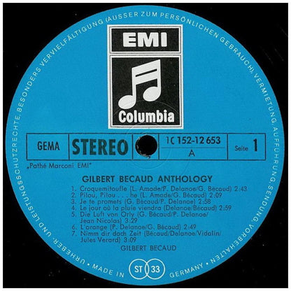 GILBERT BECAUD - ANTHOLOGY (2LP) | VINILO USADO