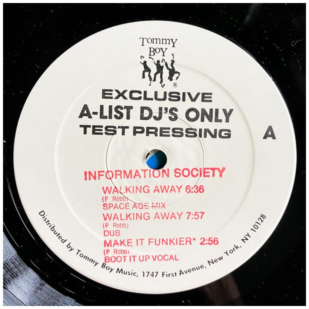 INFORMATION SOCIETY - WALKING AWAY (TEST PRESSING) | 12'' MAXI SINGLE USADO