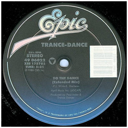 TRANCE-DANCE - DO THE DANCE | 12" MAXI SINGLE VINILO USADO