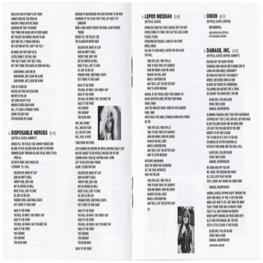 METALLICA - MASTER OF PUPPETS | CD