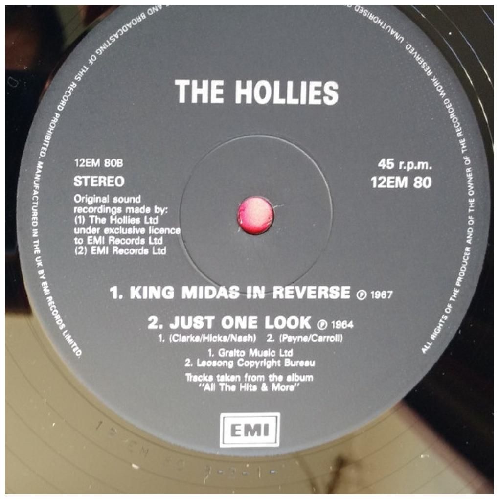 HOLLIES - THE AIR THAT I BREATHE | 12" MAXI SINGLE VINILO USADO