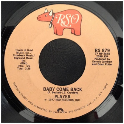 PLAYER - BABY COME BACK | 7" SINGLE USADO