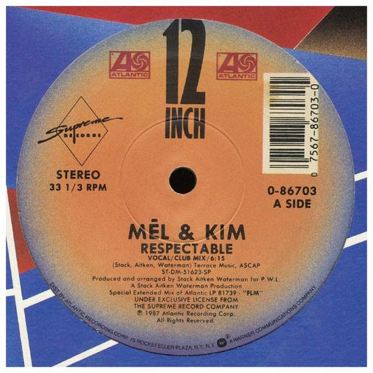 MEL & KIM - RESPECTABLE | 12" MAXI SINGLE USADO