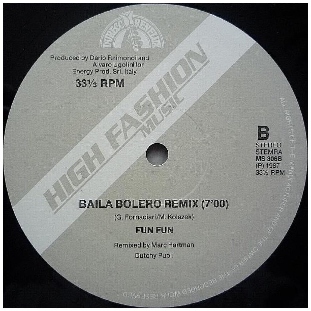 FUN FUN - BAILA BOLERO/MEGA HIT MIX | 12'' MAXI SINGLE USADO