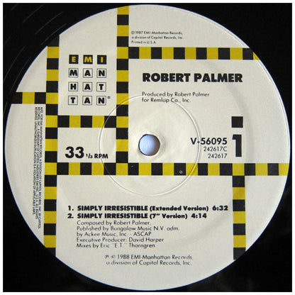ROBERT PALMER - SIMPLY IRRESISTIBLE | 12" MAXI SINGLE VINILO USADO
