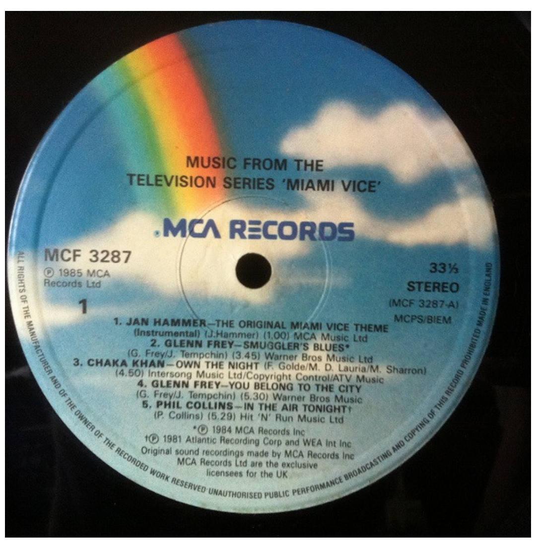 MIAMI VICE - MUSIC FROM TV SERIES | VINILO