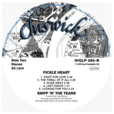 SNIFF N THE TEARS - FICKLE HEART | VINILO