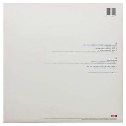 PET SHOP BOYS - HOW CAN YOU EXPECT TO BE TAKEN SERIOUSLY? | 12" MAXI SINGLE USADO