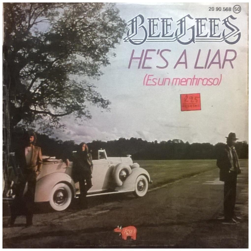 BEE GEES - HE'S A LIAR | 7" SINGLE USADO