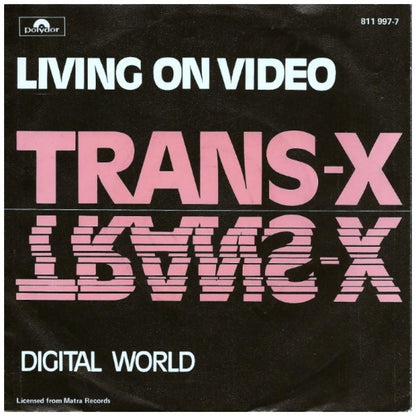 TRANS-X - LIVING ON VIDEO | 7" SINGLE USADO